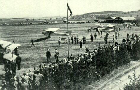 Il primo campo di aviazione sull'Alto Saas